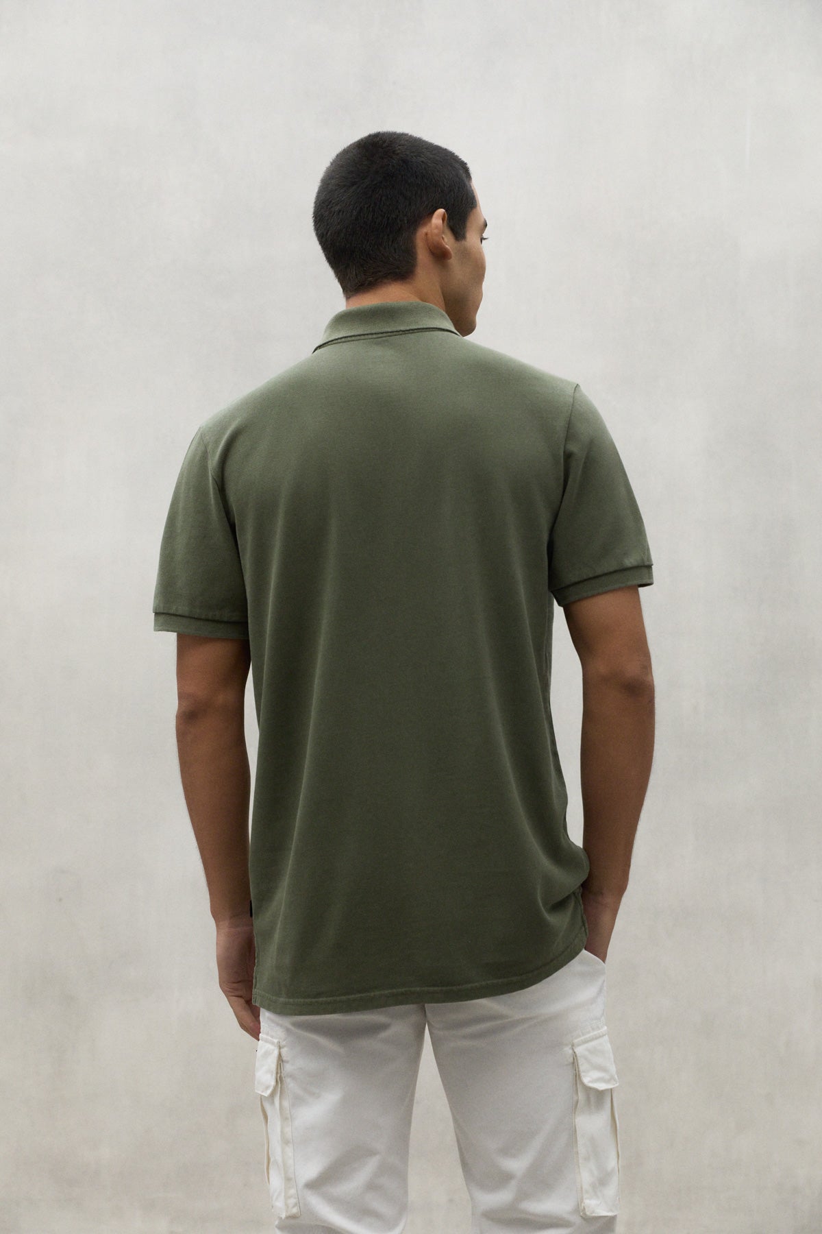 GREEN TED PIQUE POLO SHIRT