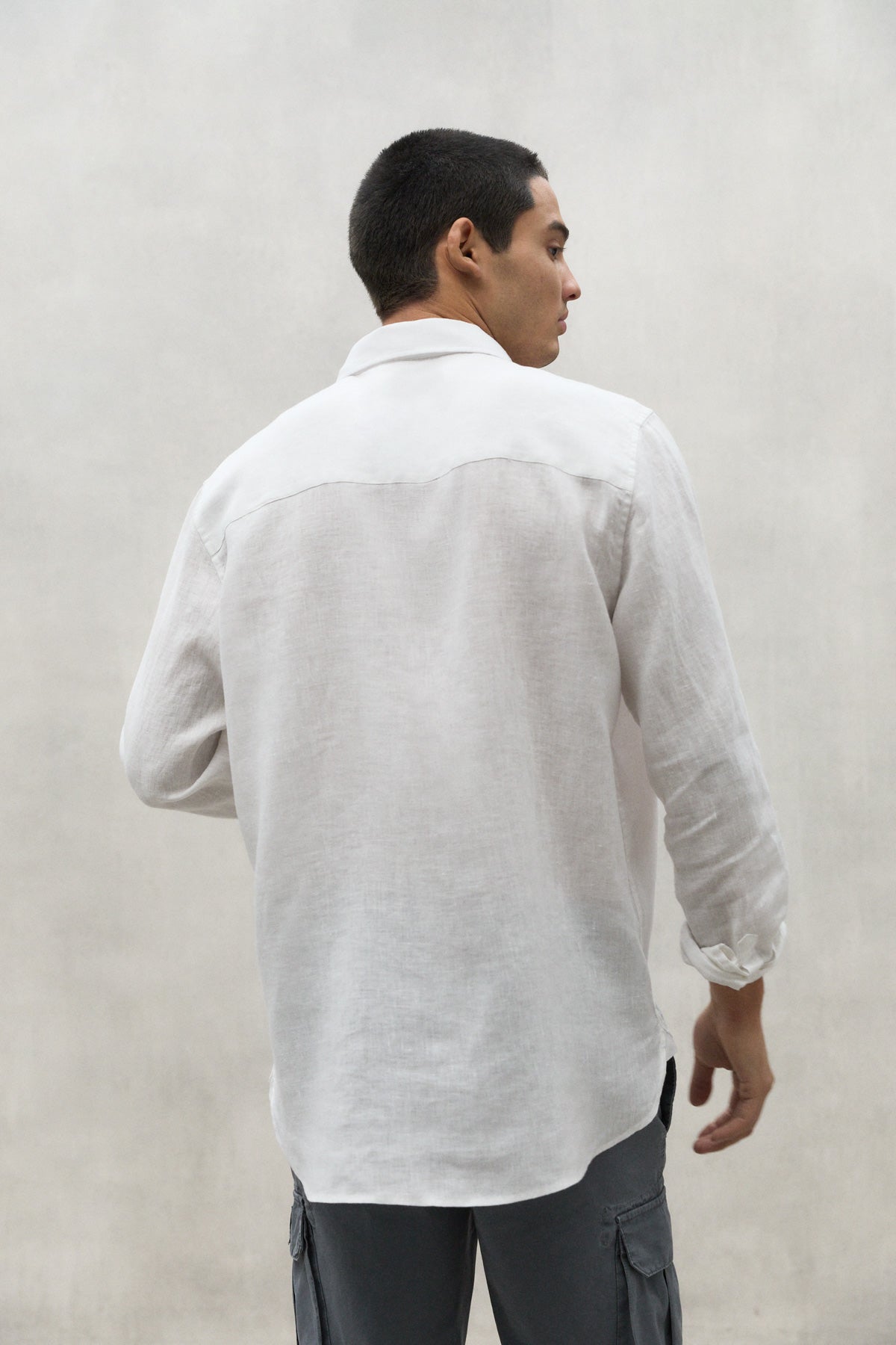 WHITE MALIBU LINEN SHIRT