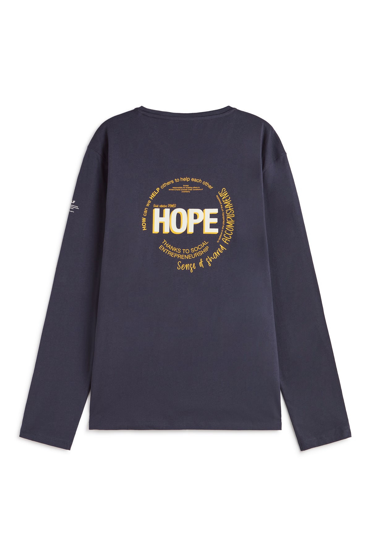 T-SHIRT HOPE MARINEBLAU