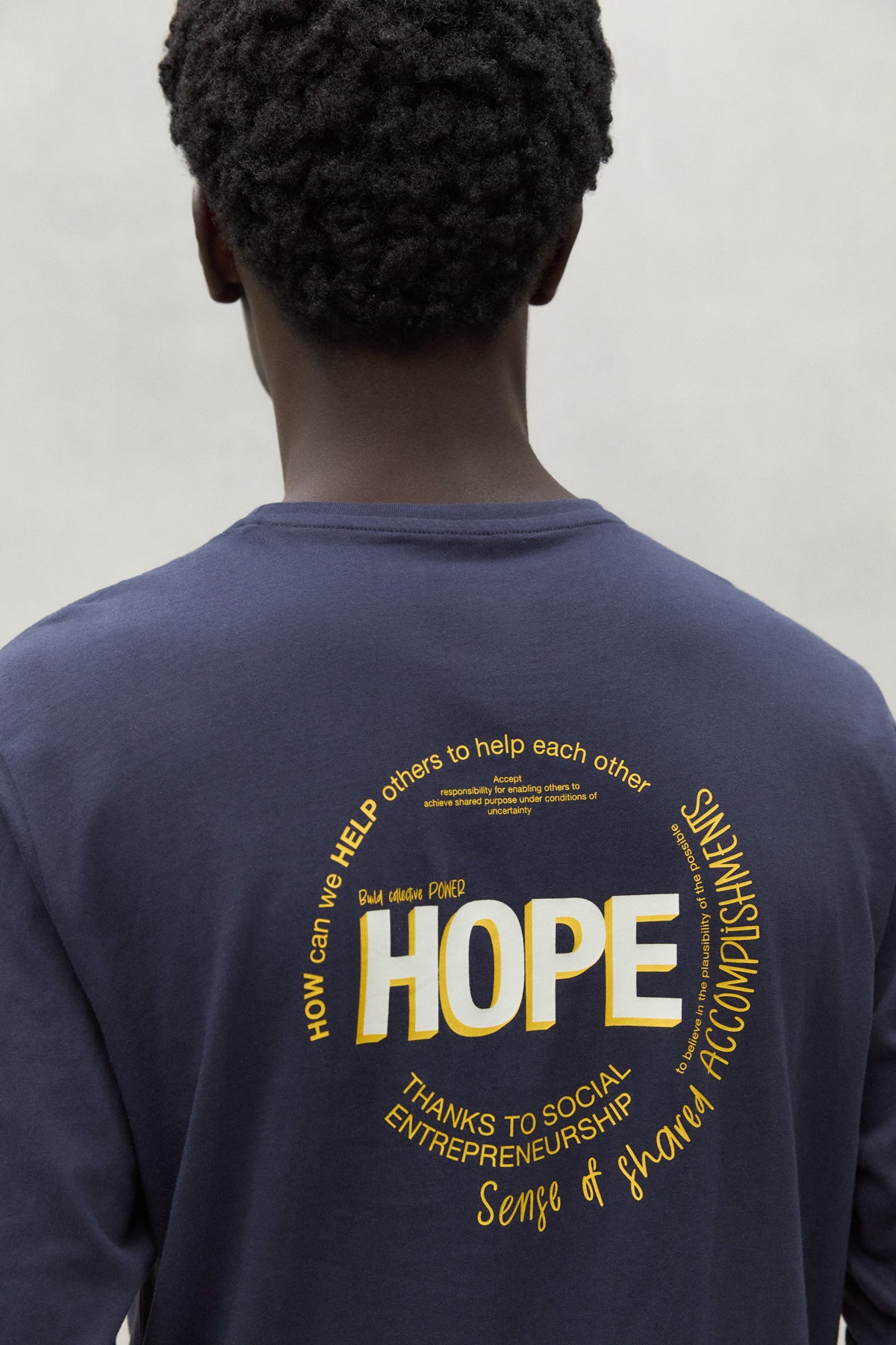 T-SHIRT HOPE BLEU MARINE