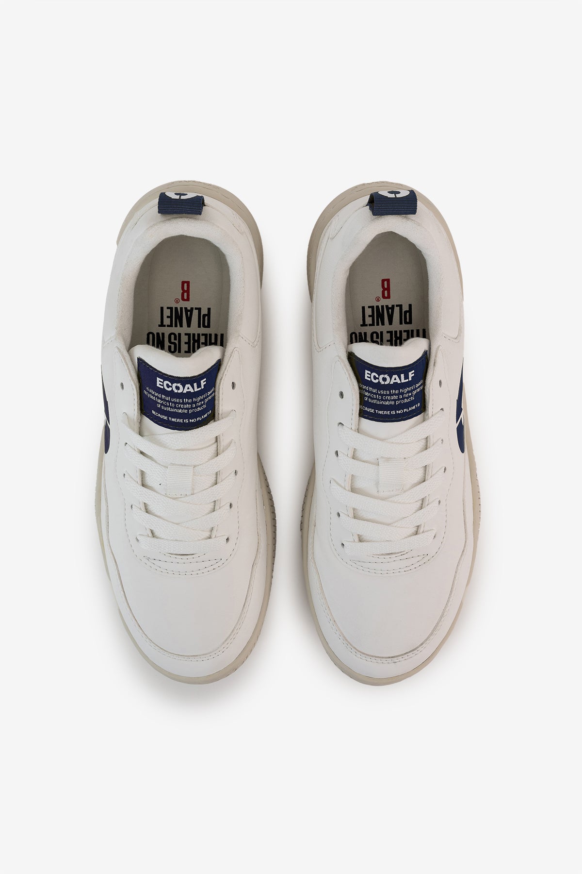 NAVY BLUE SYNTHETIC LEATHER ALCUDIA TRAINERS