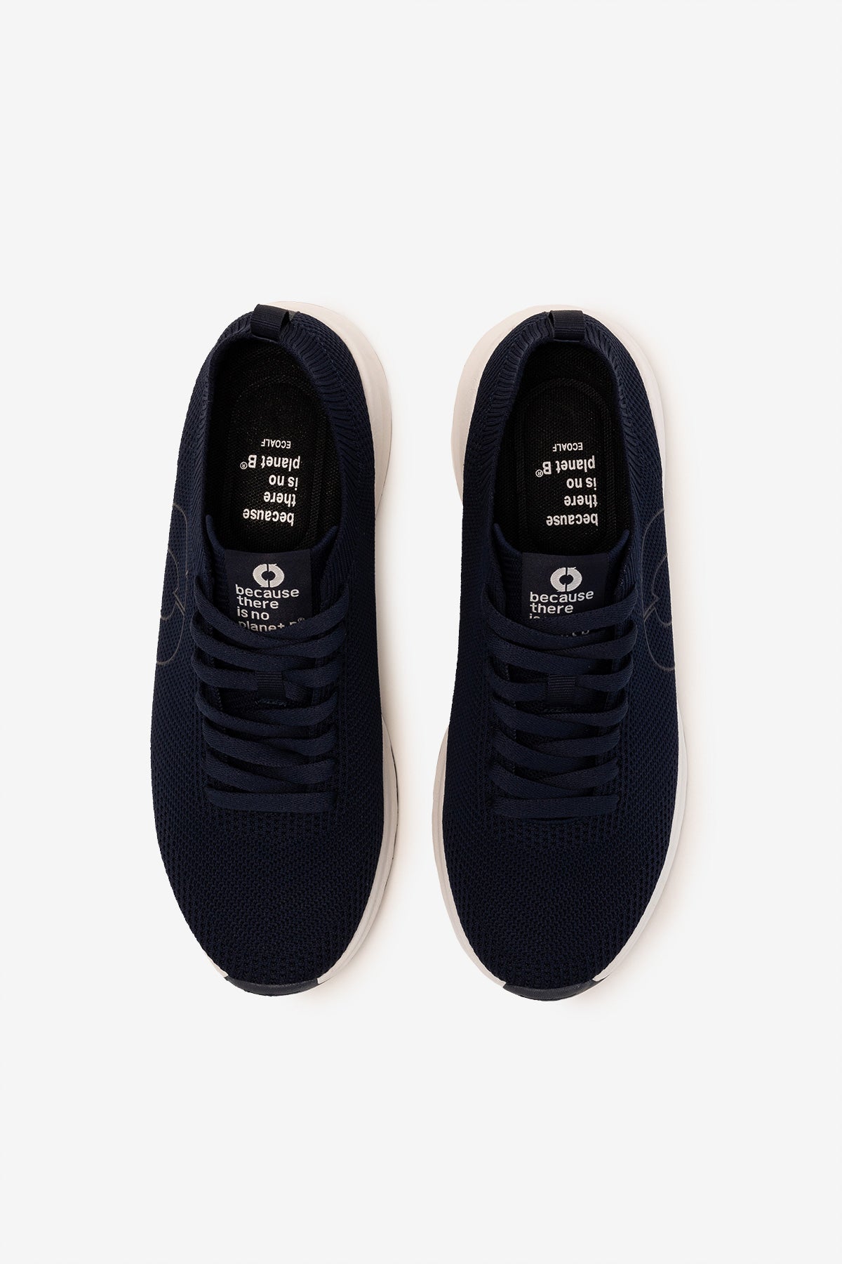 NAVY BLUE CONDE KNITTED TRAINERS