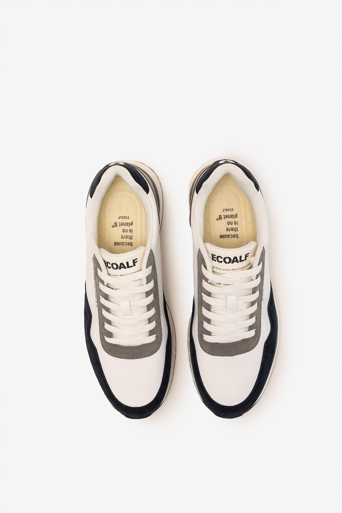 WHITE SICILIA VEGAN LEATHER TRAINERS