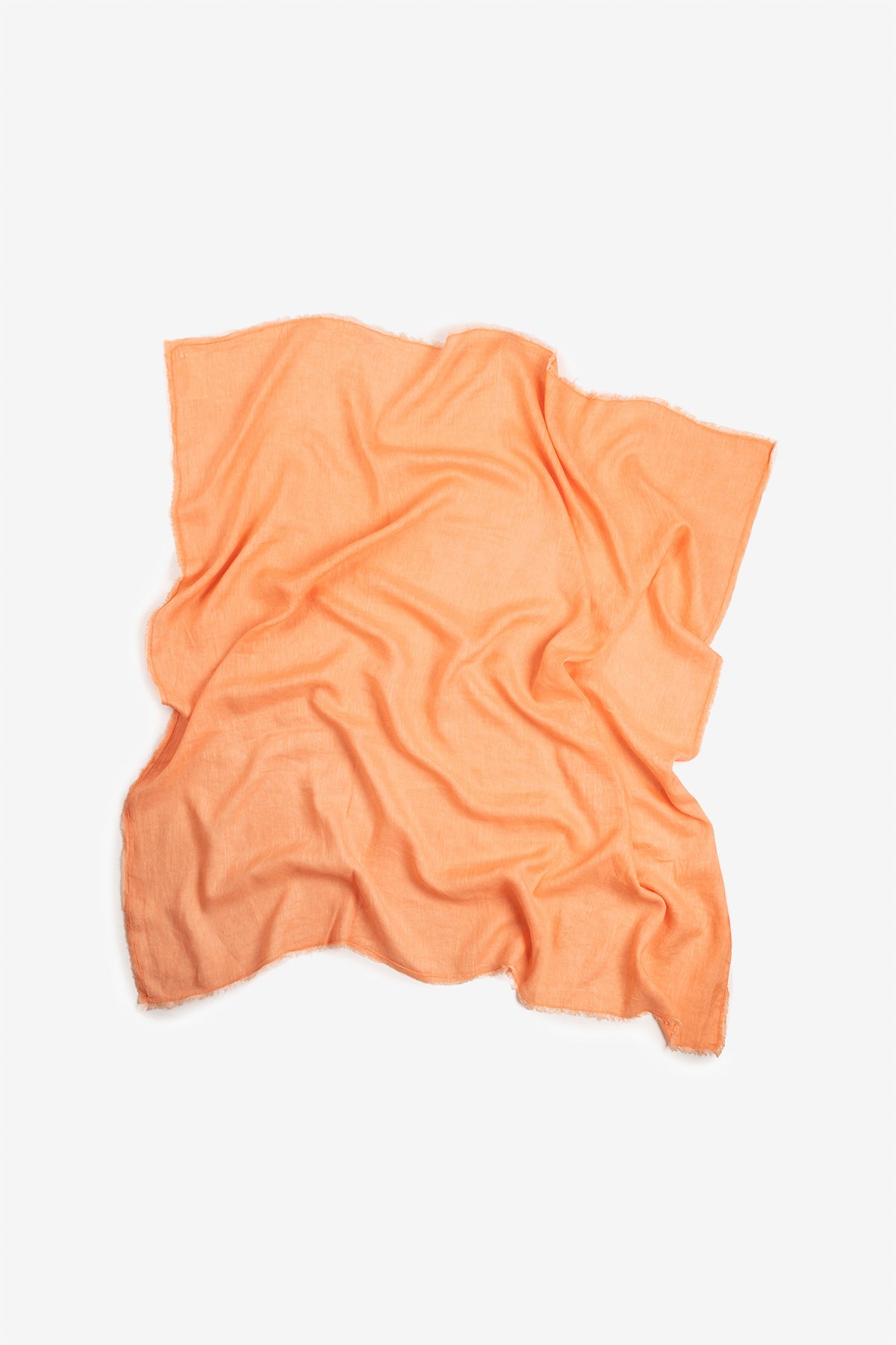 FOULARD EN LIN MARGO ORANGE