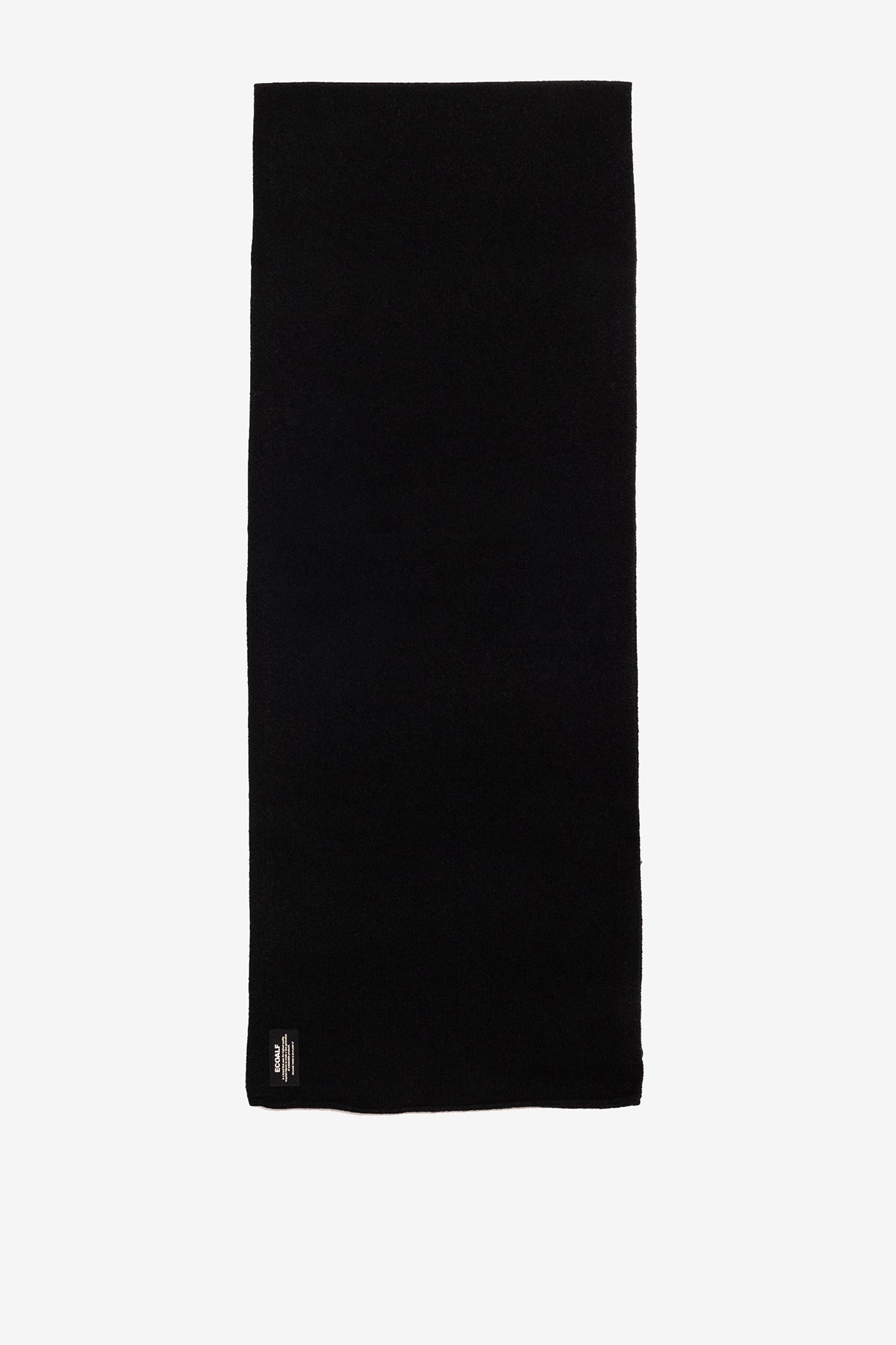 BLACK WOOL SCARF