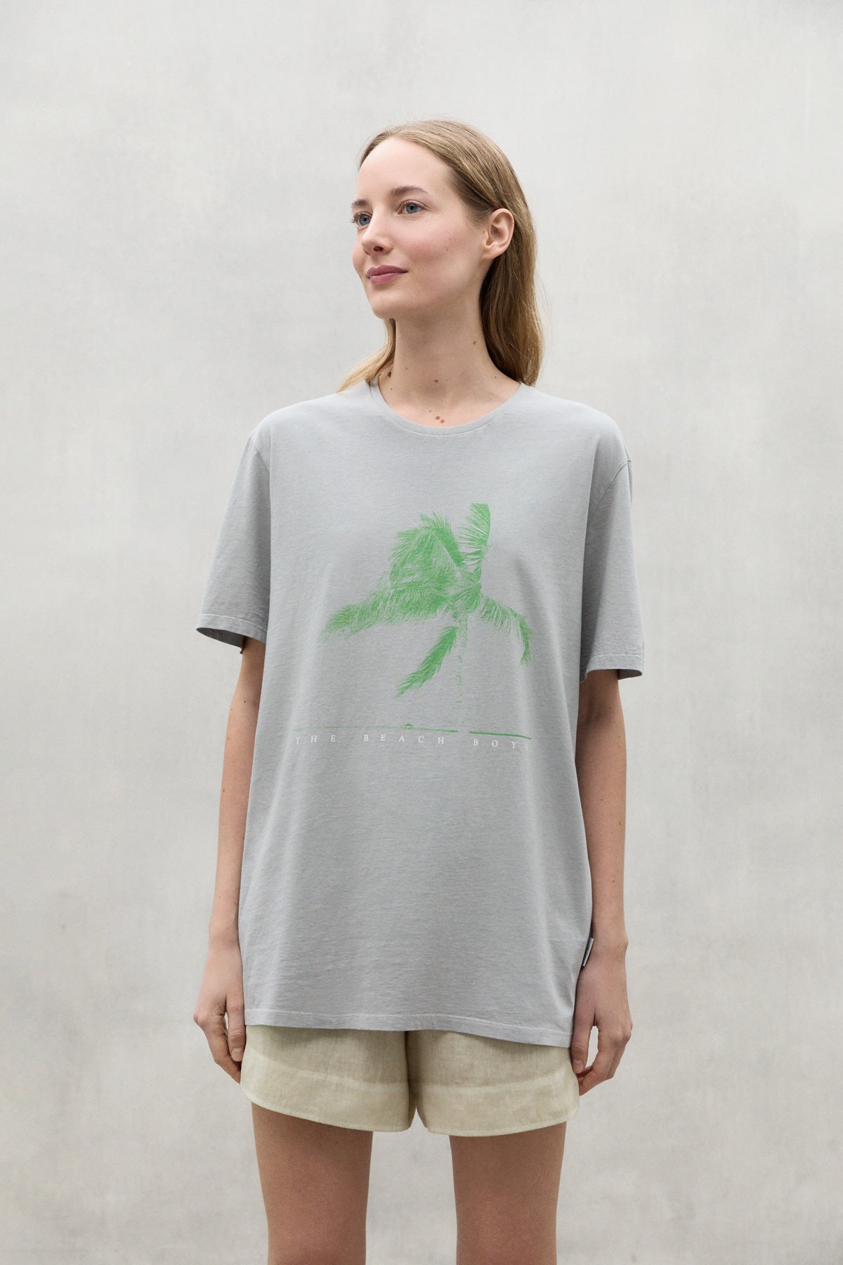 T-SHIRT PARADISE GRIGIO CHIARO