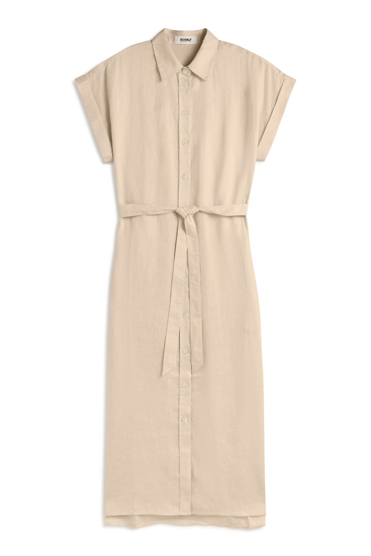 BEIGE AMATISTA LINEN DRESS