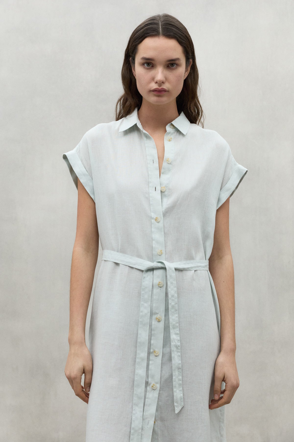 BLUE AMATISTA LINEN DRESS