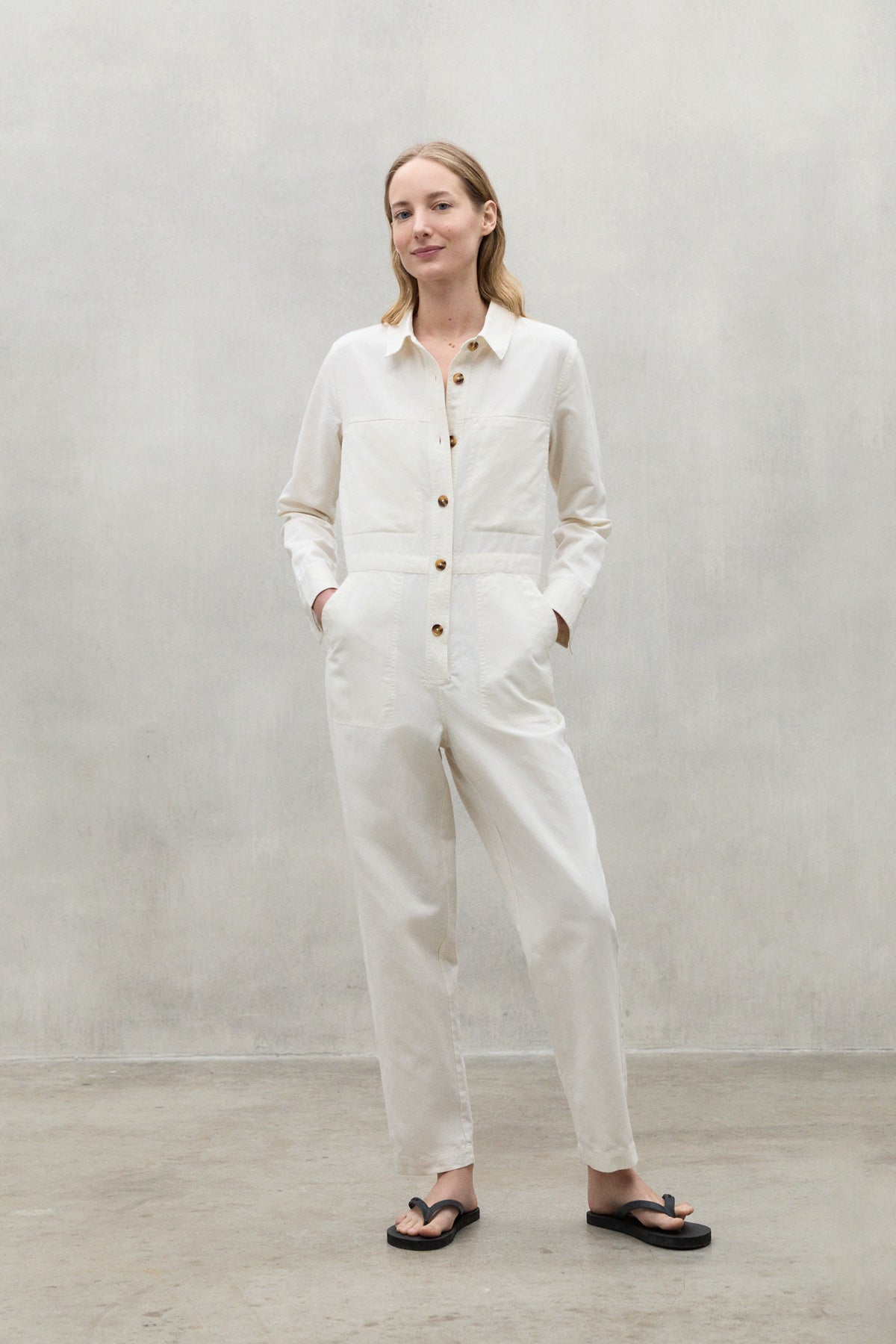 WHITE CALCITE JUMPSUIT