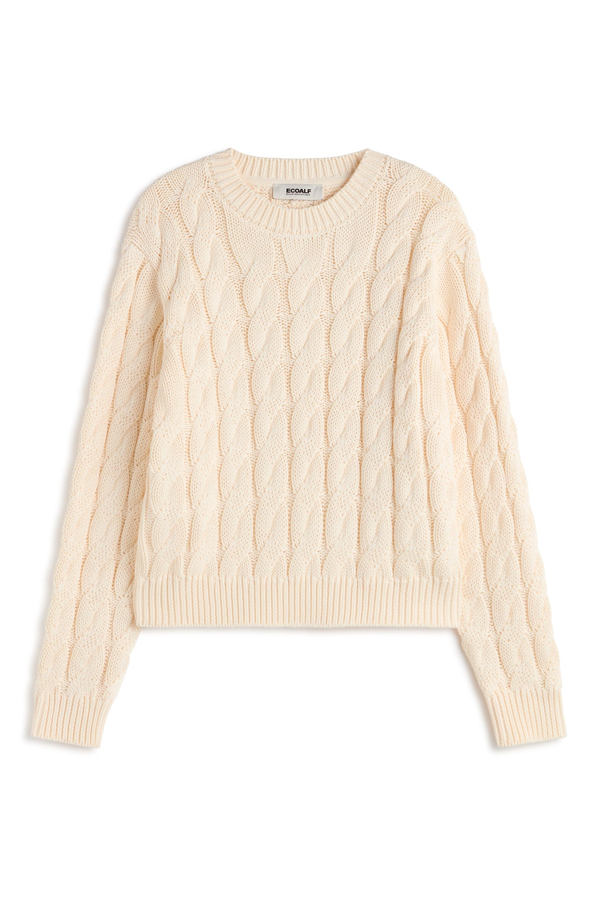 WHITE TIL KNITTED SWEATER