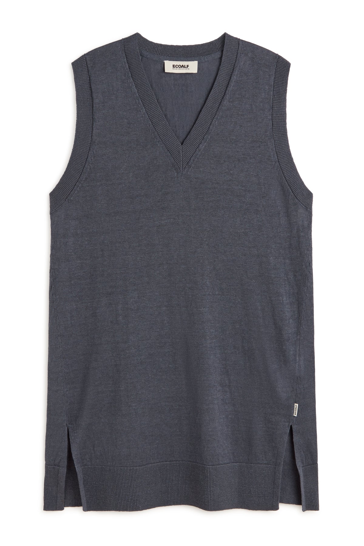 GILET IN MAGLIA DI LINO TOMILLO GRIGIO