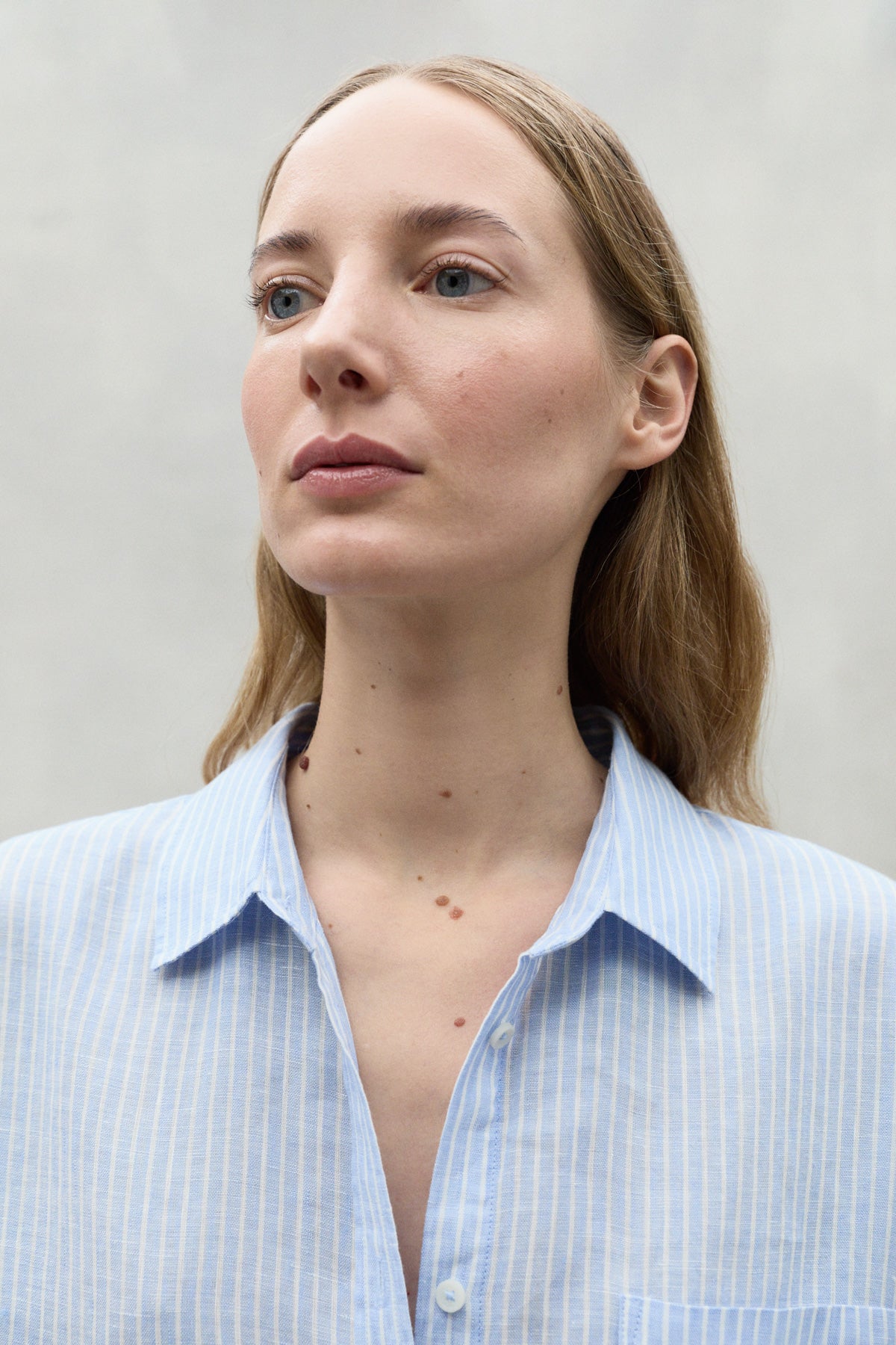 CHEMISE RAYÉE DARIA BLEUE