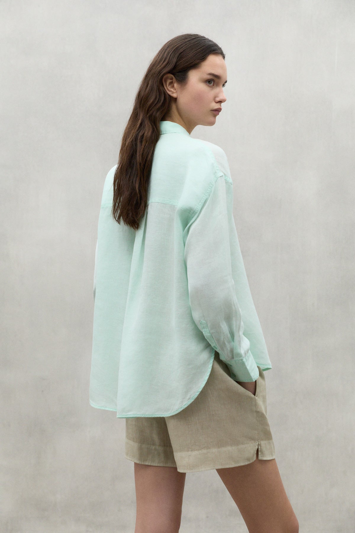 MINT DARIA LINEN SHIRT