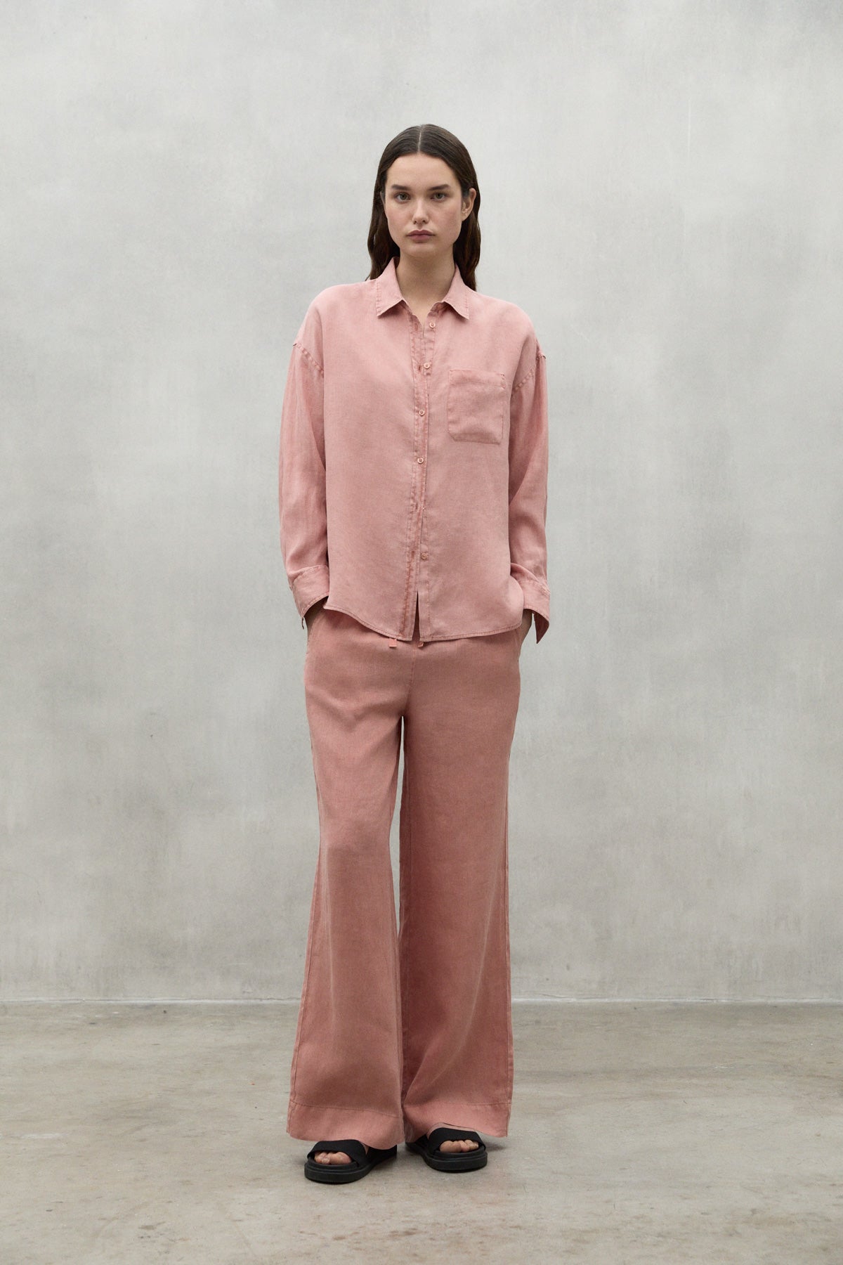 PINK DARIA LINEN SHIRT