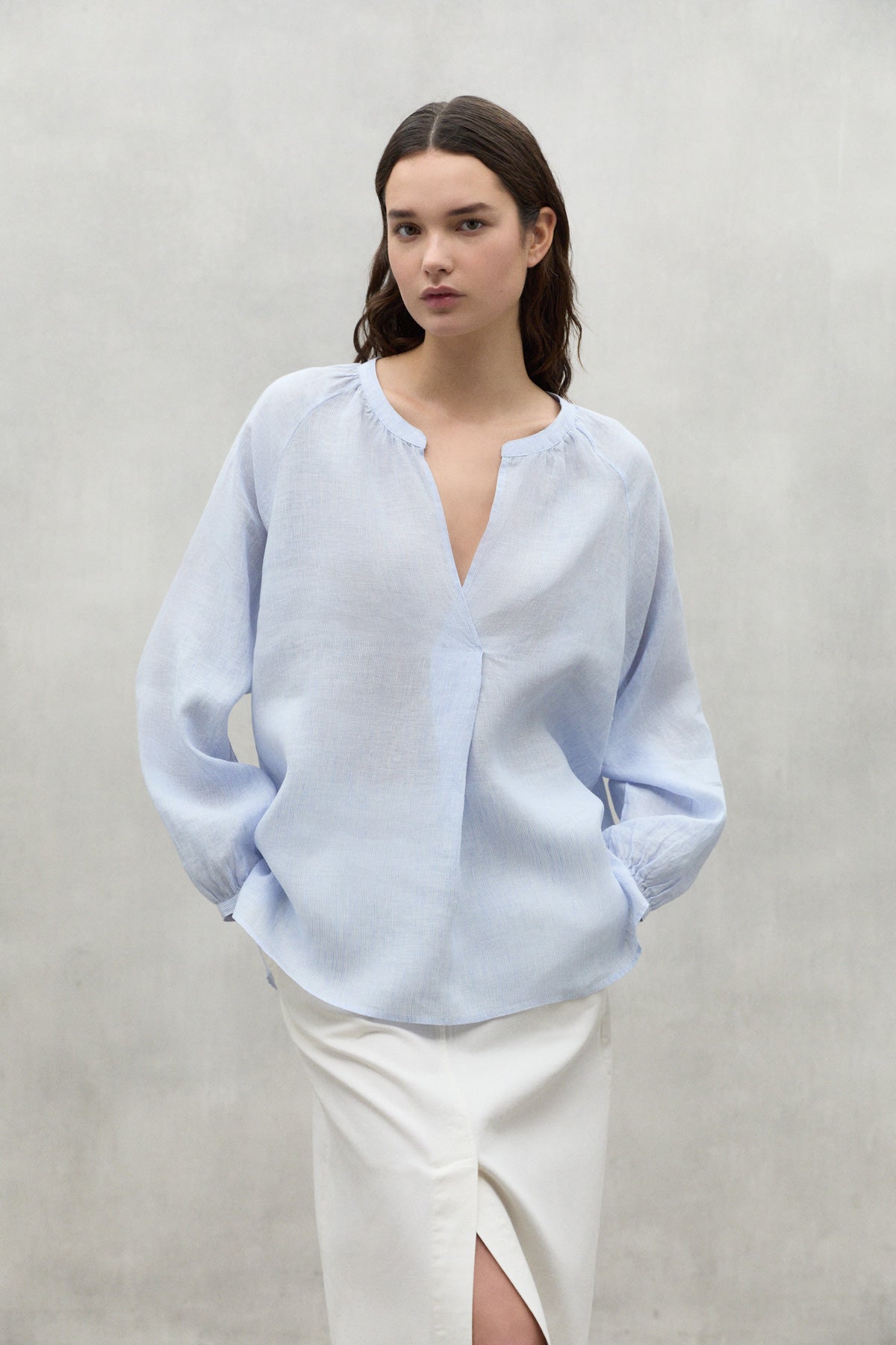 BLUE LAI LINEN SHIRT