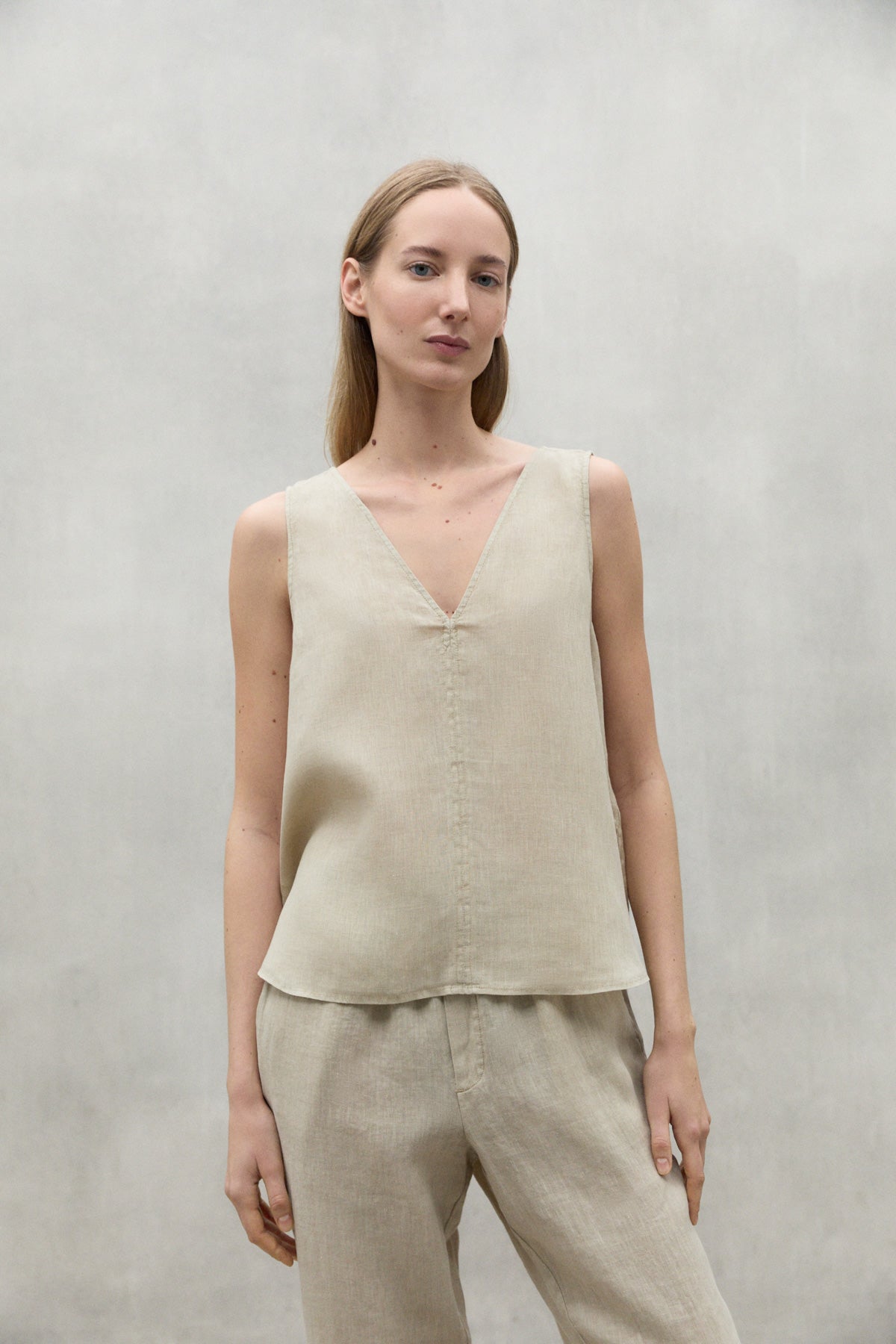 CHEMISE EN LIN SAMY BEIGE