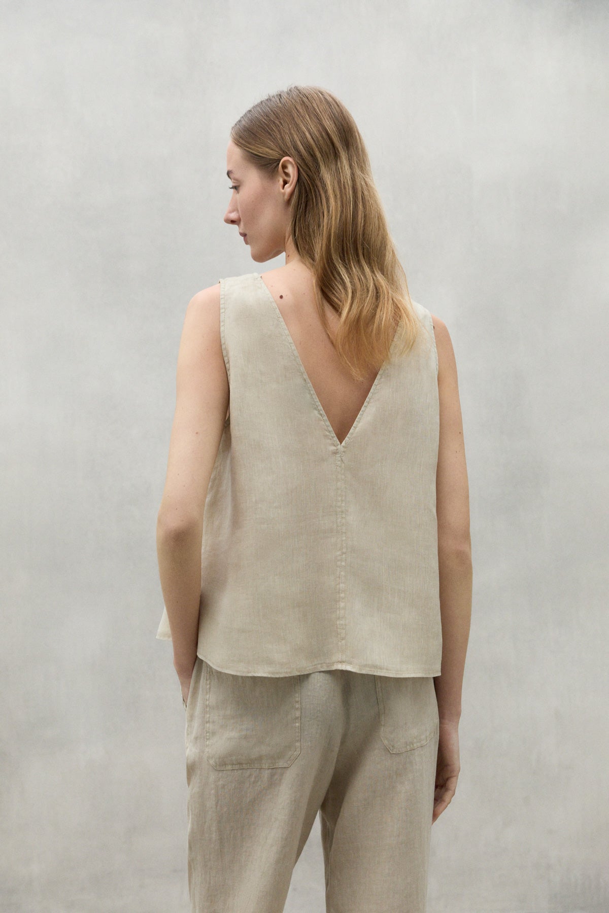 BEIGE SAMY LINEN SHIRT