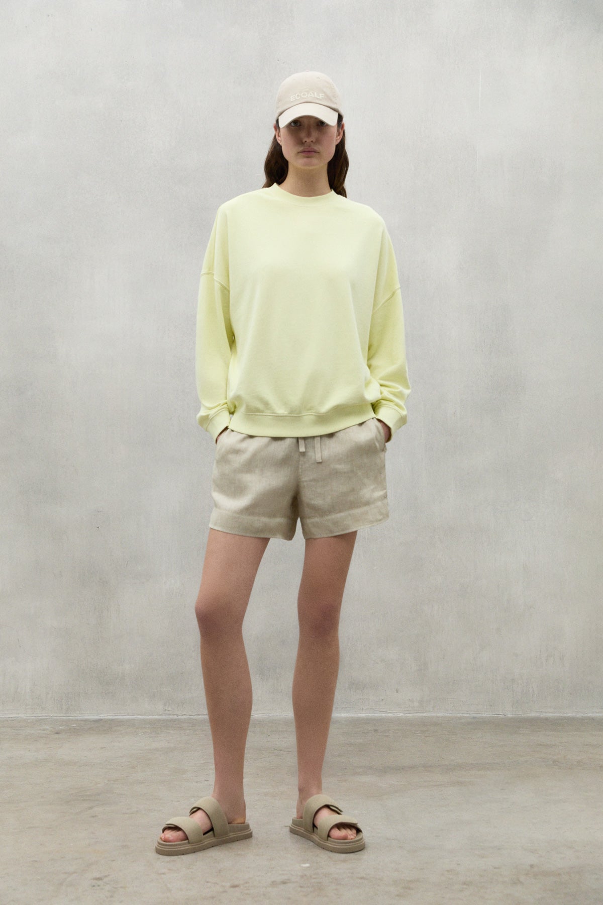 SWEATSHIRT BOGEN CITRON