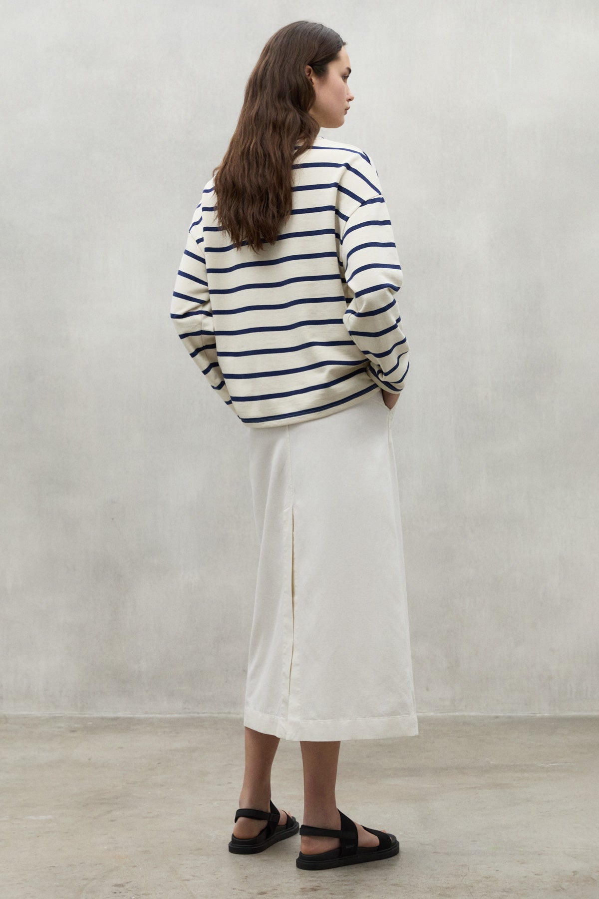 BLUE WILMA STRIPED SWEATSHIRT