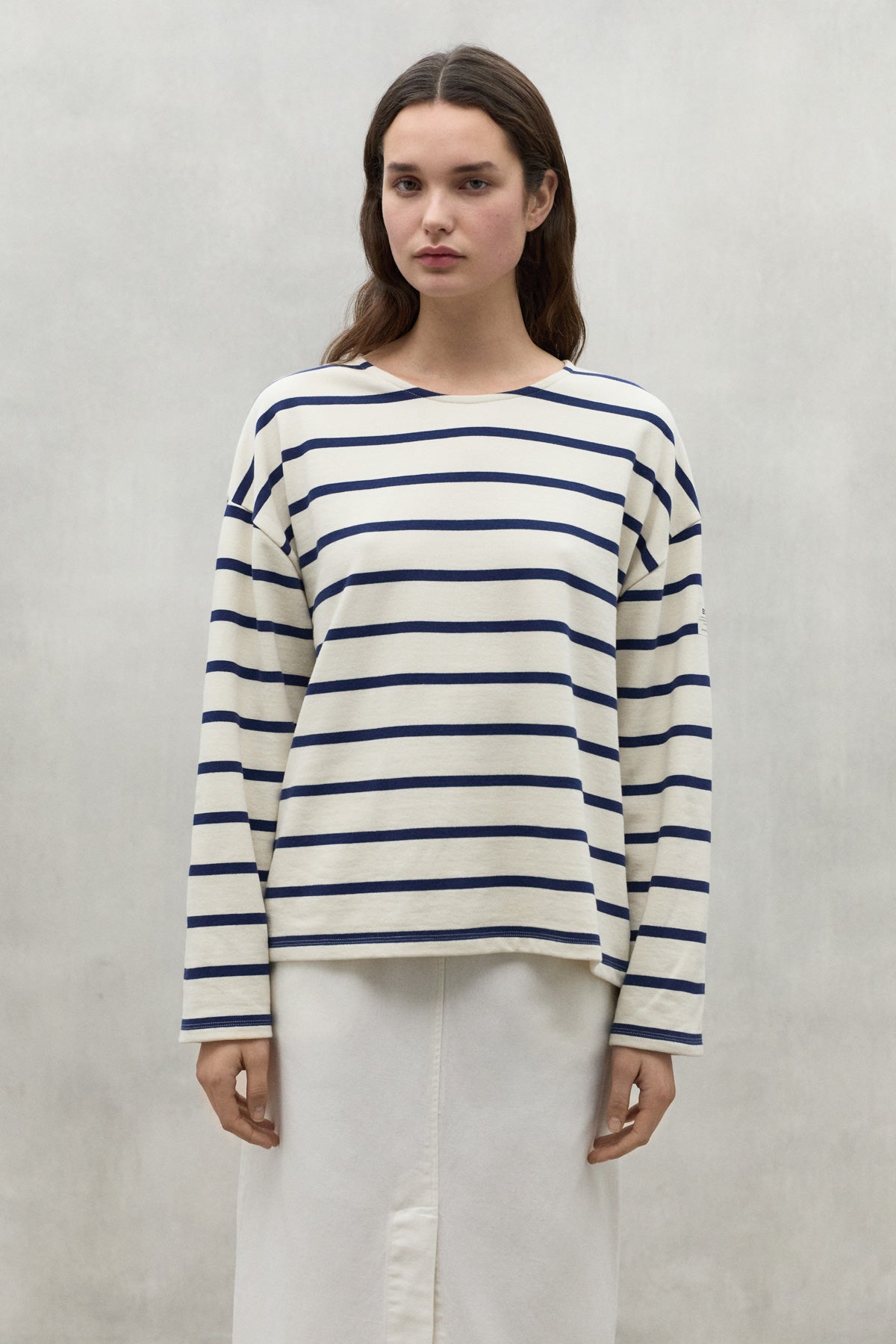 BLUE WILMA STRIPED SWEATSHIRT