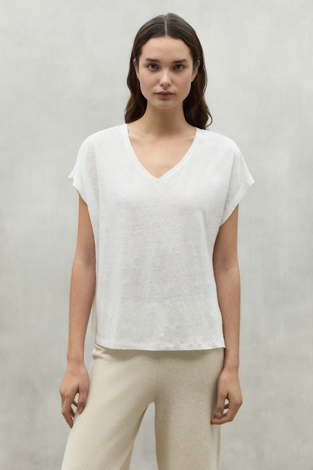 T-SHIRT EN LIN ARENDAL BLANC