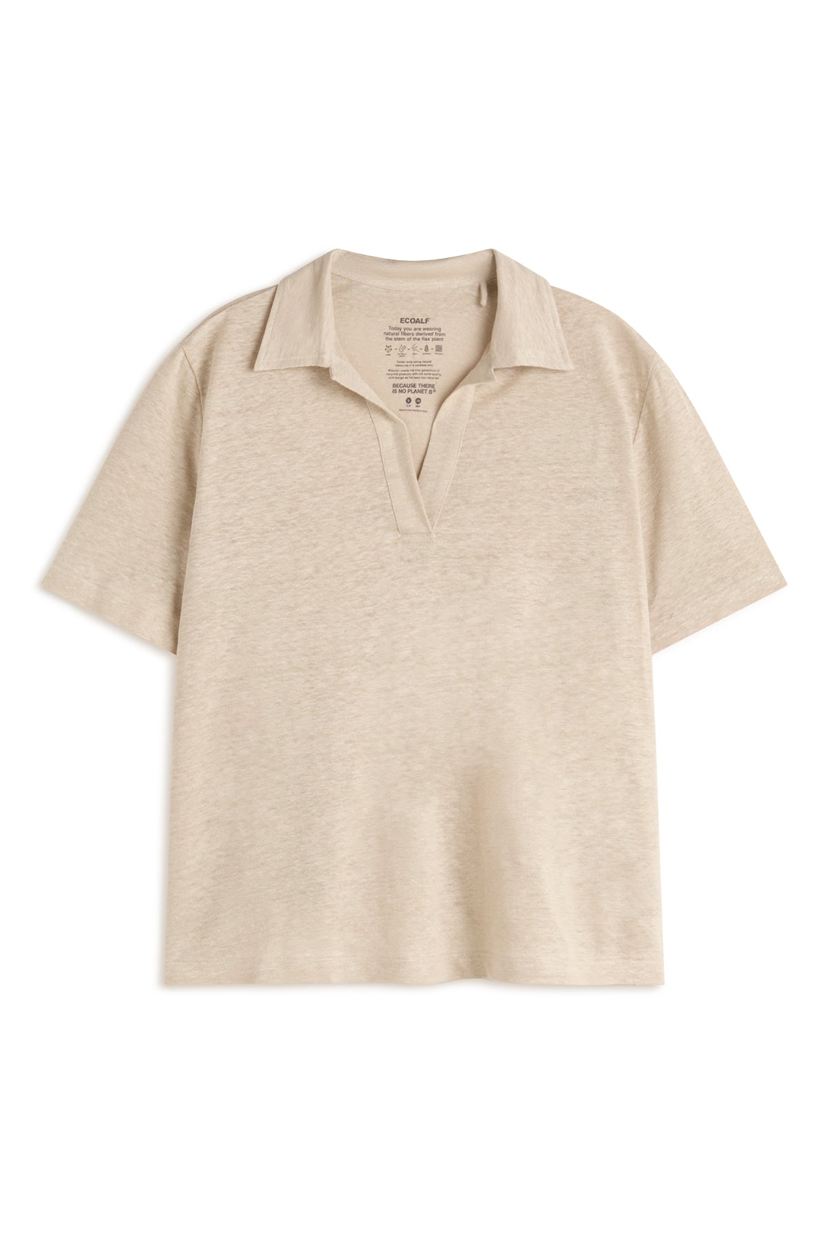 CAMISETA DE LINO TROMS BEIGE