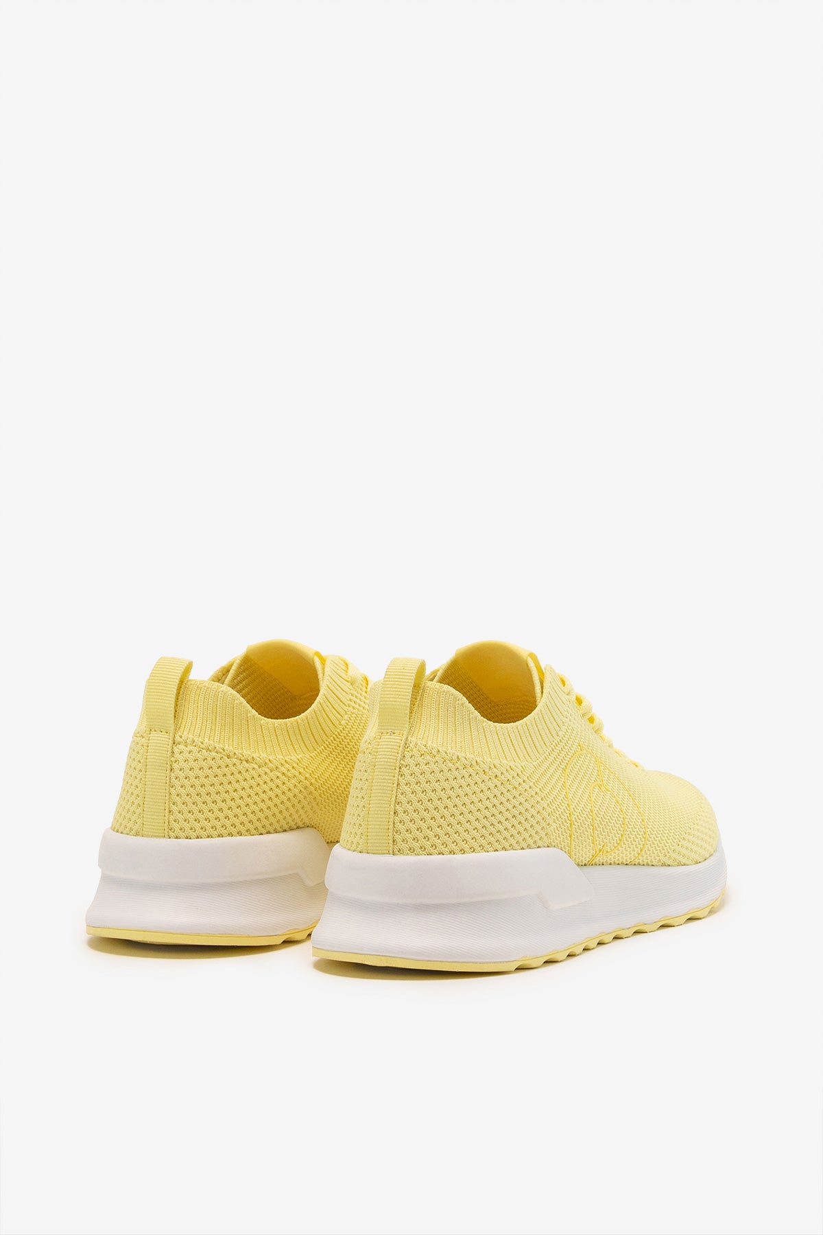 YELLOW CONDE KNITTED TRAINERS