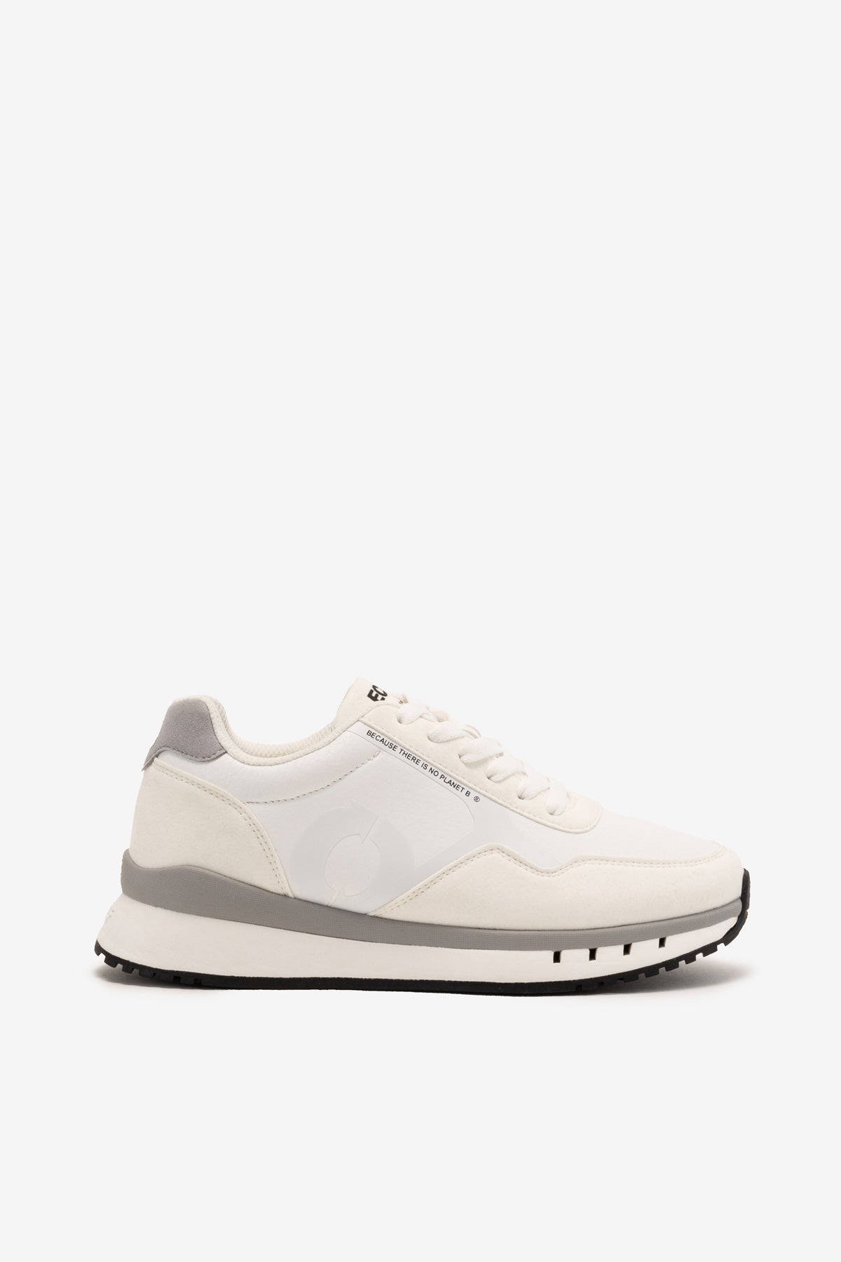 WHITE SICILIA VEGAN LEATHER TRAINERS