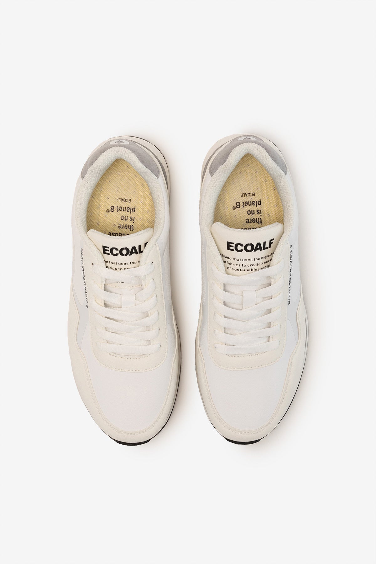 WHITE SICILIA VEGAN LEATHER TRAINERS