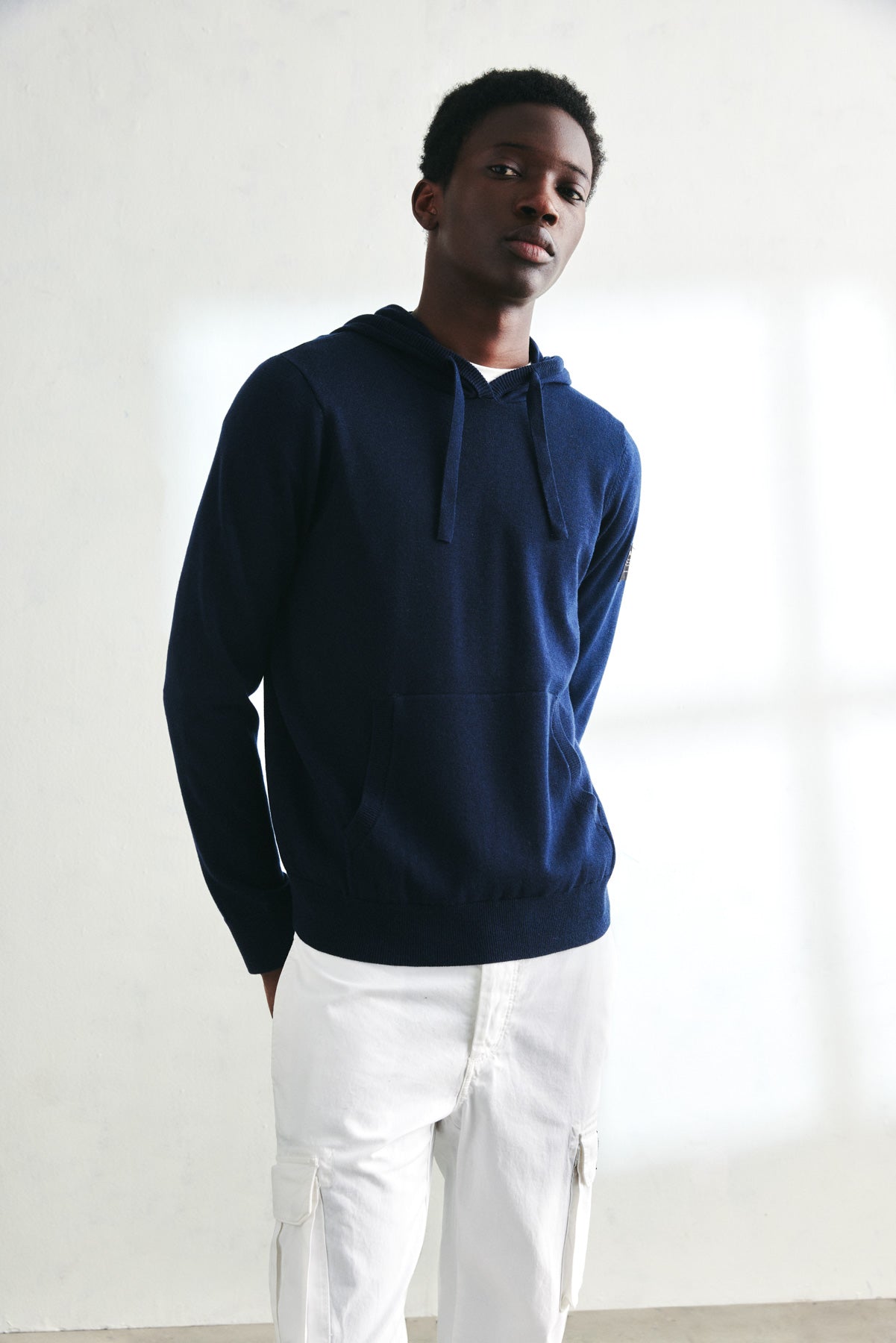 PULLOVER IN MAGLIA CARPE BLU MARINO