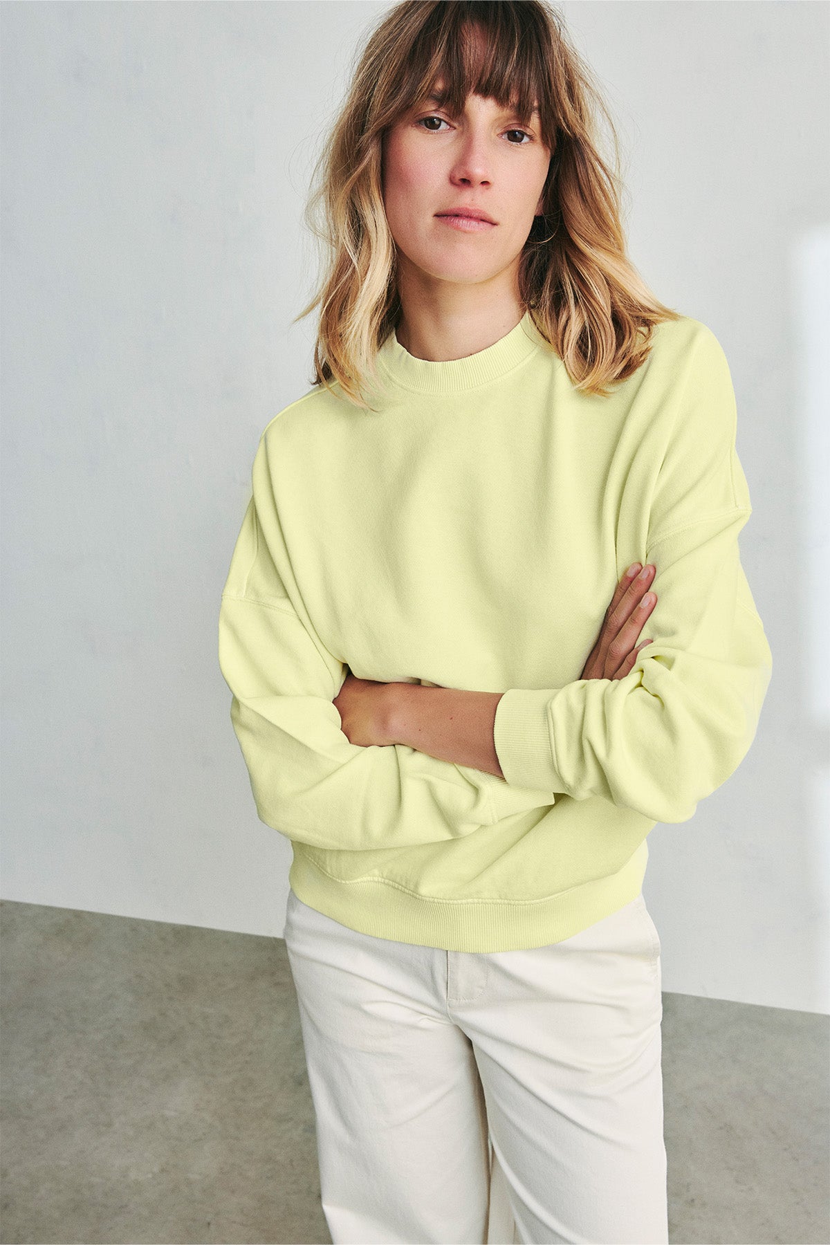 LIME GREEN BOGEN SWEATSHIRT