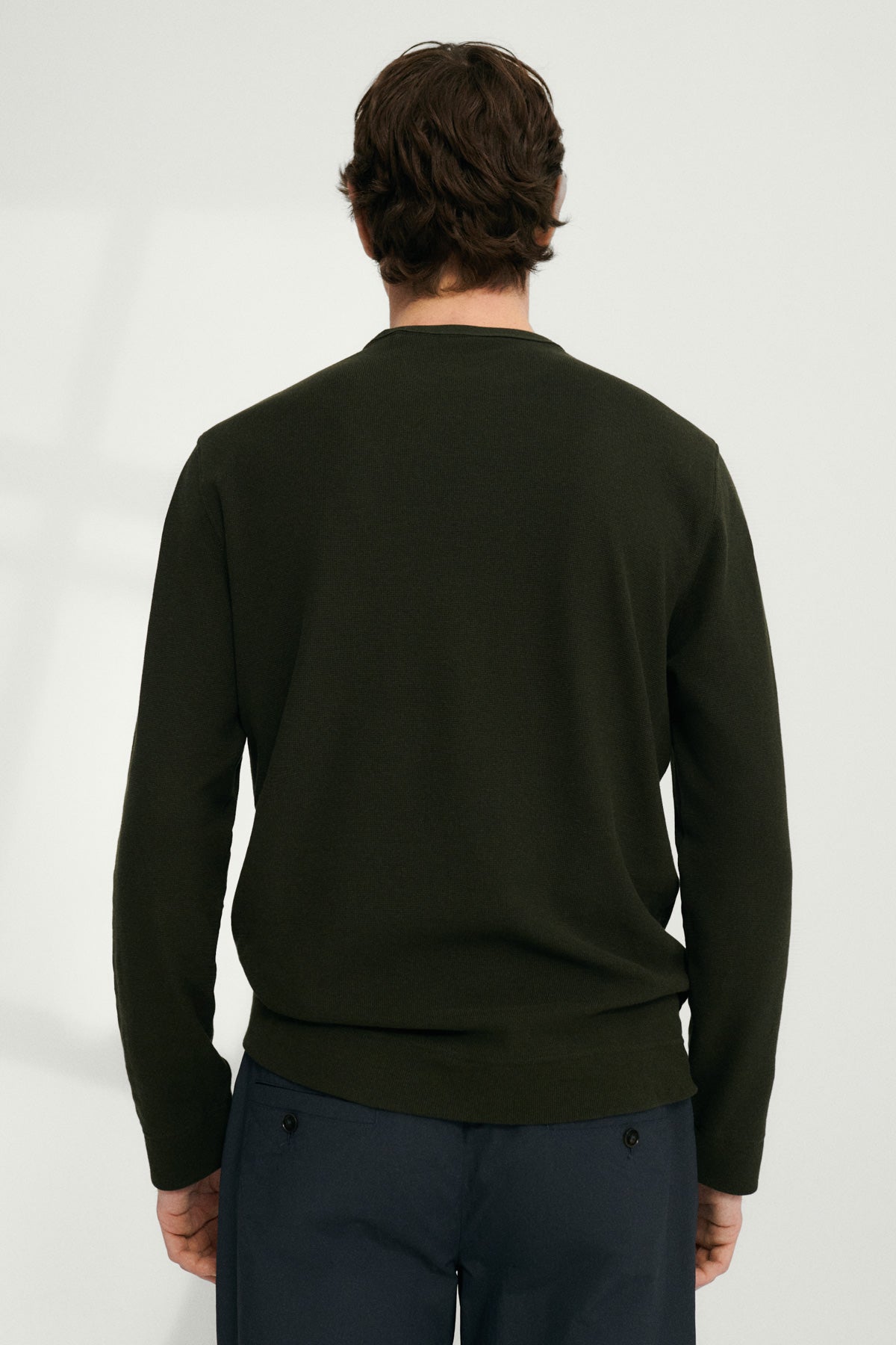 ARMERO WAFFLE SWEATSHIRT GREEN