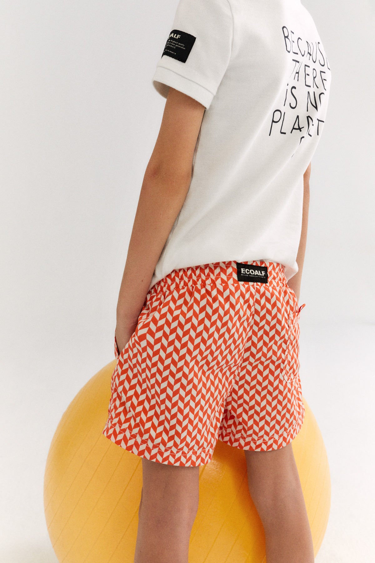 ORANGE Printed Badehose 