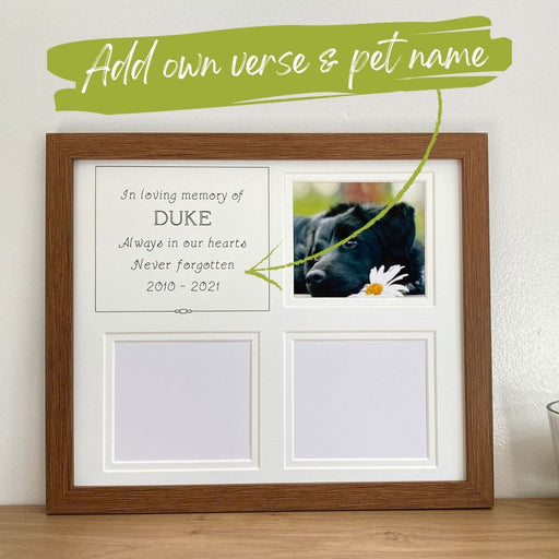 Personalized Pet Memorial Frame With Dog's Or Cat's Name