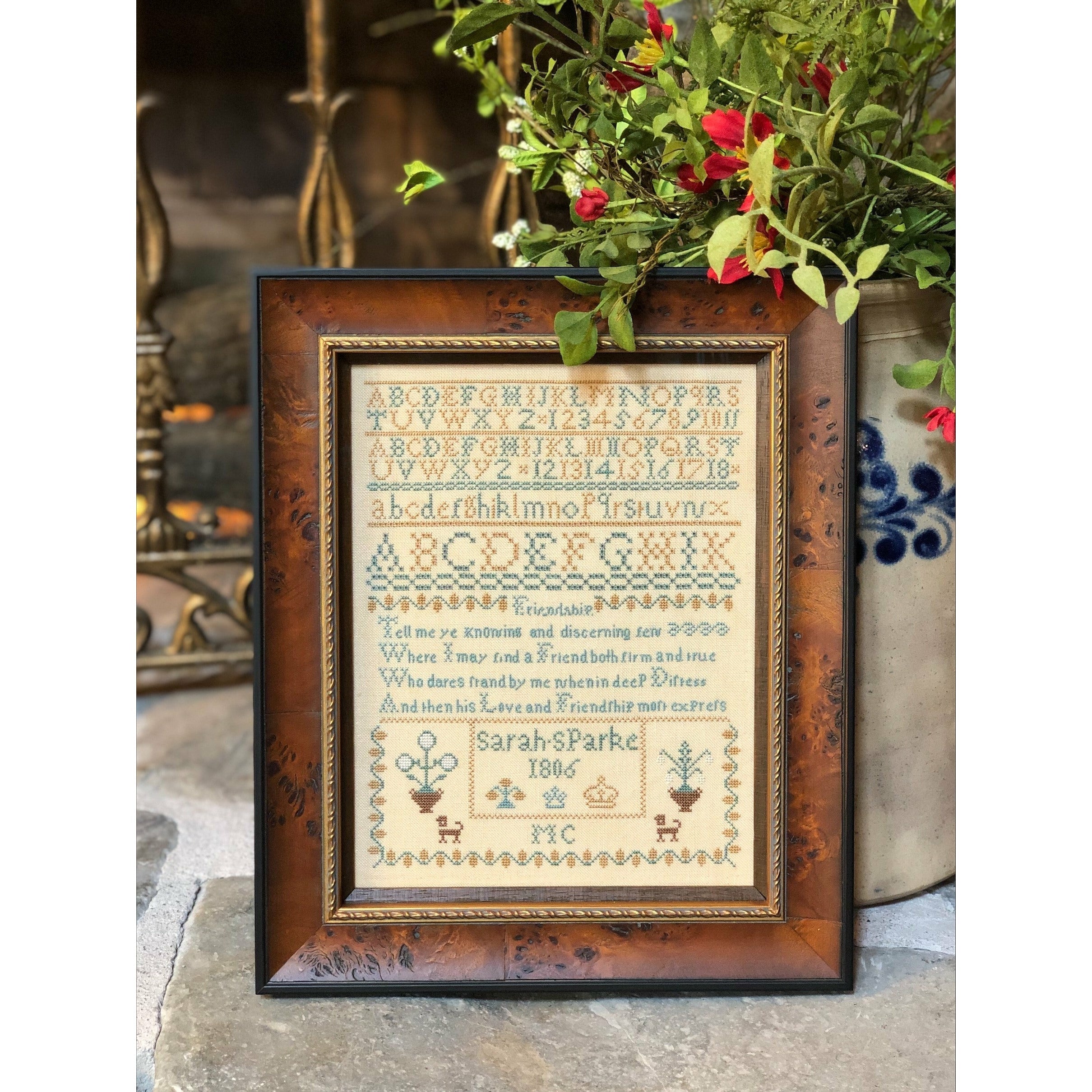 Hobby House Press ~ Sarah Sparke 1806 Reproduction Sampler - Hobby House Wholesale product image