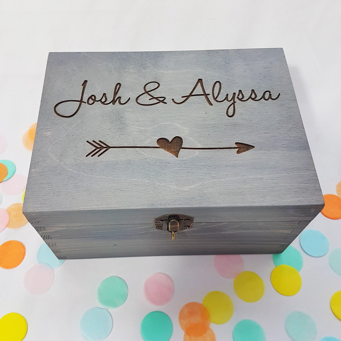 Custom Engraved Wedding Box I Bride Groom Couples Gift I Make Memento