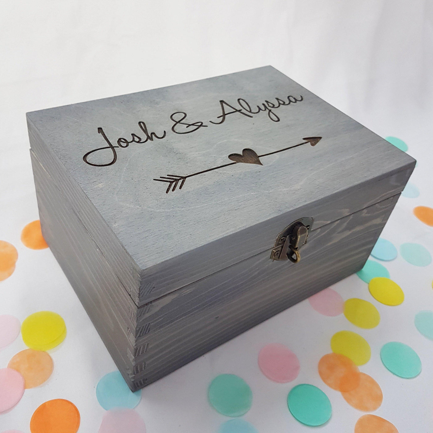 Custom Engraved Wedding Box I Bride Groom Couples Gift I Make Memento