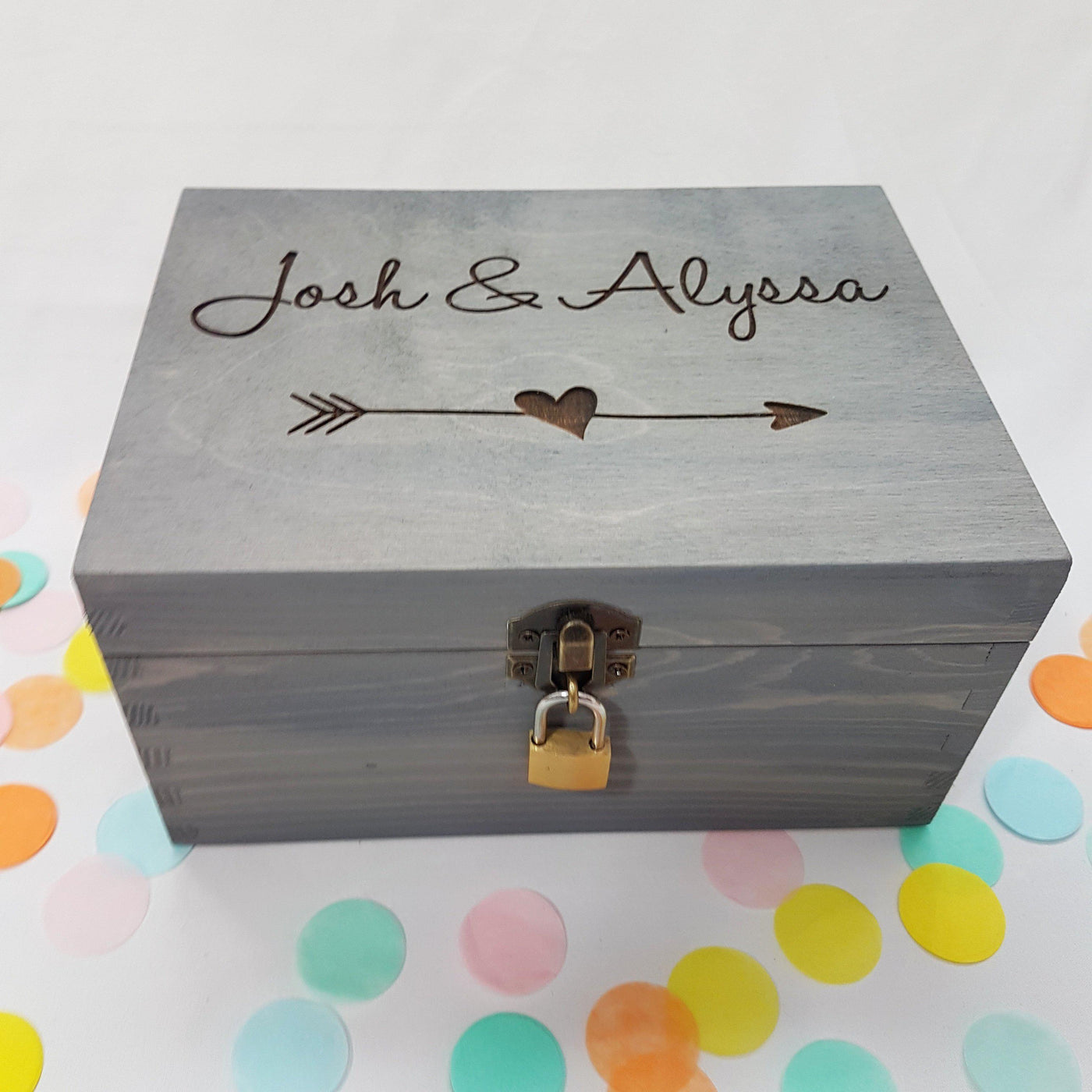 Custom Engraved Wedding Box I Bride Groom Couples Gift I Make Memento