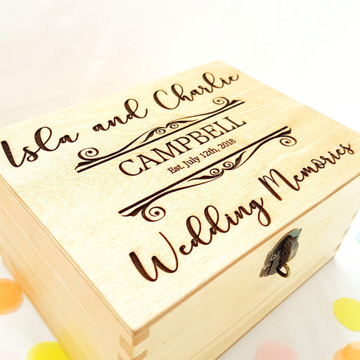 Wedding Vows Box, Personalized Wedding Keepsake Box, Gift For The Coup –  YouCanMakeItPersonal