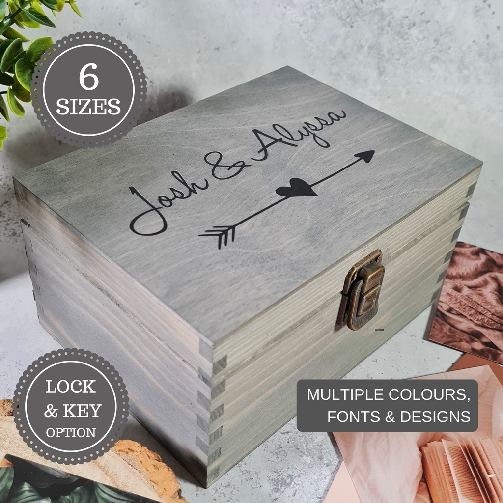 Personalised Wooden Boxes I Keepsake Box I Engraved Box l Make Memento