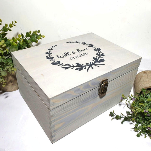 Personalised Art Supplies Storage Crate, Box Engraved With a