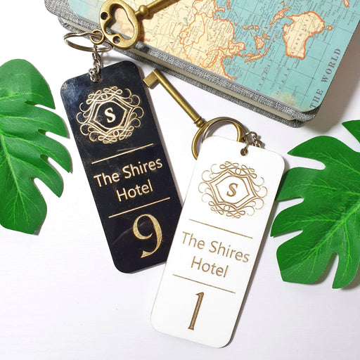 NippyCustom Promotional Personalized Vintage Keychain 400pcs - Durable Printing | Hotel Keychain | Plastic Keyrings