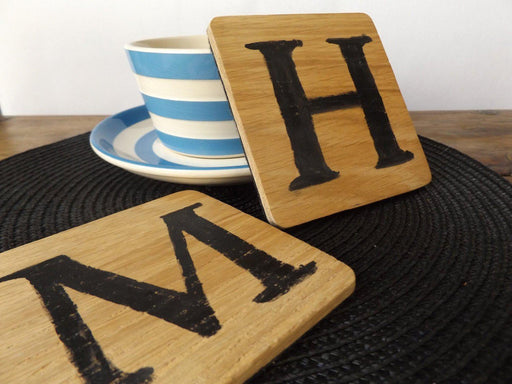 Personalised Monogram Coaster I Wooden Family Coaster Set I Home