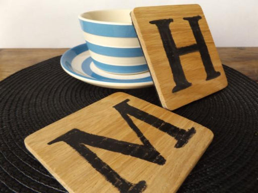 Personalised Monogram Coaster I Wooden Family Coaster Set I Home