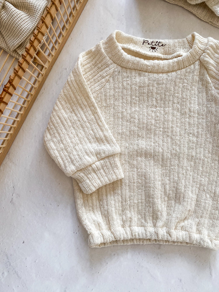 Baby sweater / cotton knit