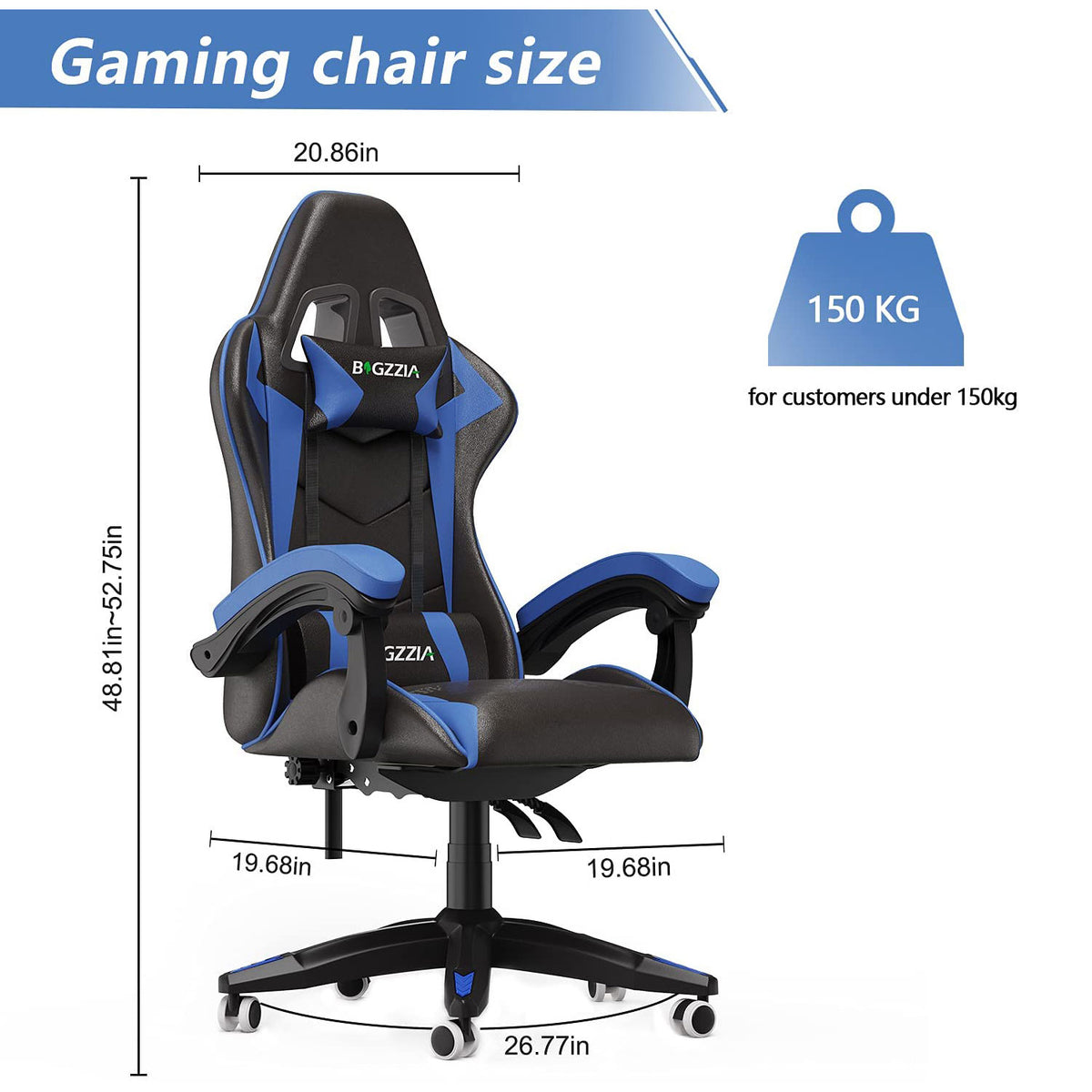 Bigzzia Gaming Chair Office Chair Desk Chair Swivel Heavy Duty Chair E -  Bigzzia-UK