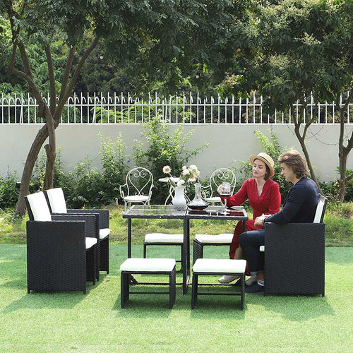 9PCS Rattan Chair Garden Furniture Set Garden Furniture Set