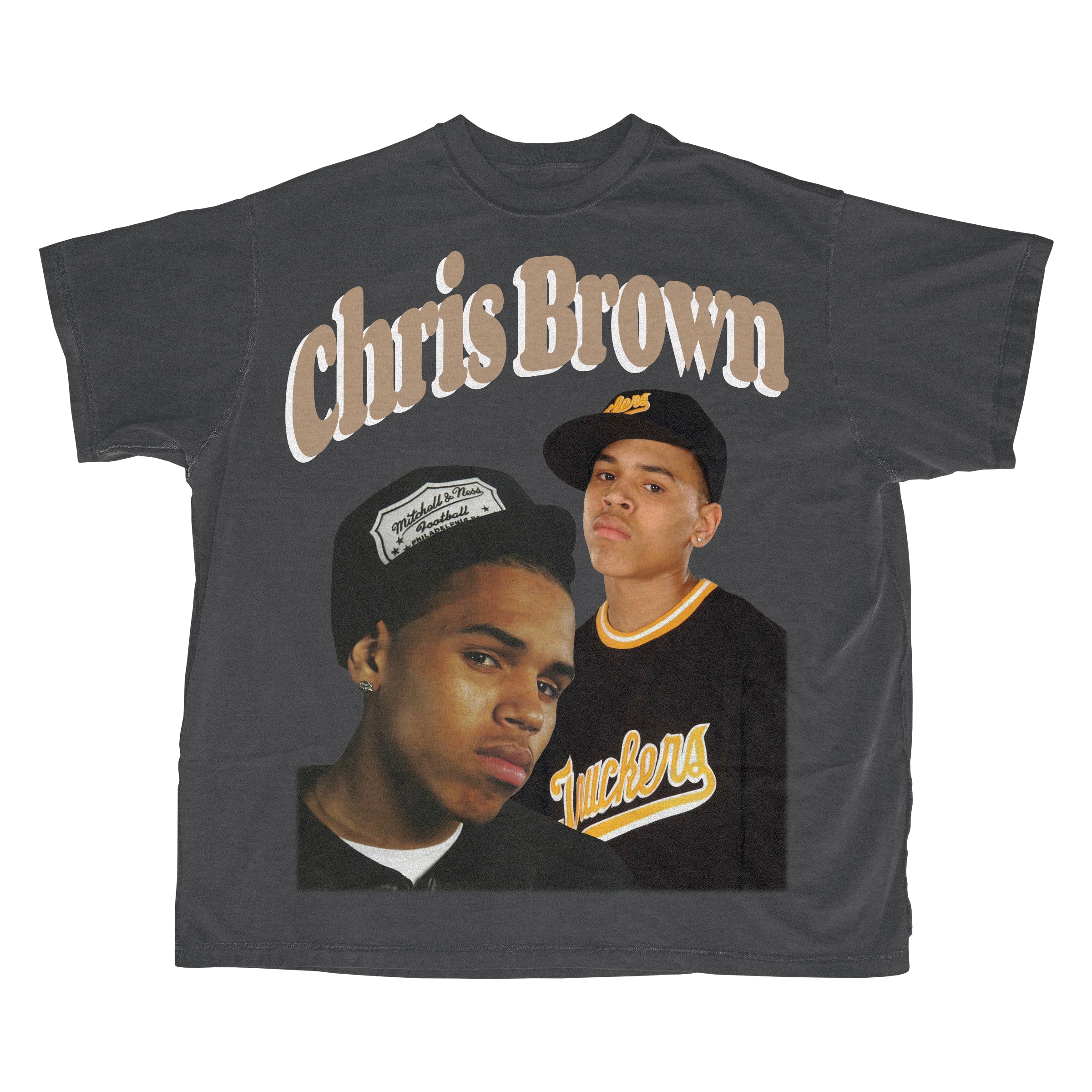 Chris Brown - Charcoal - Graphic Tee