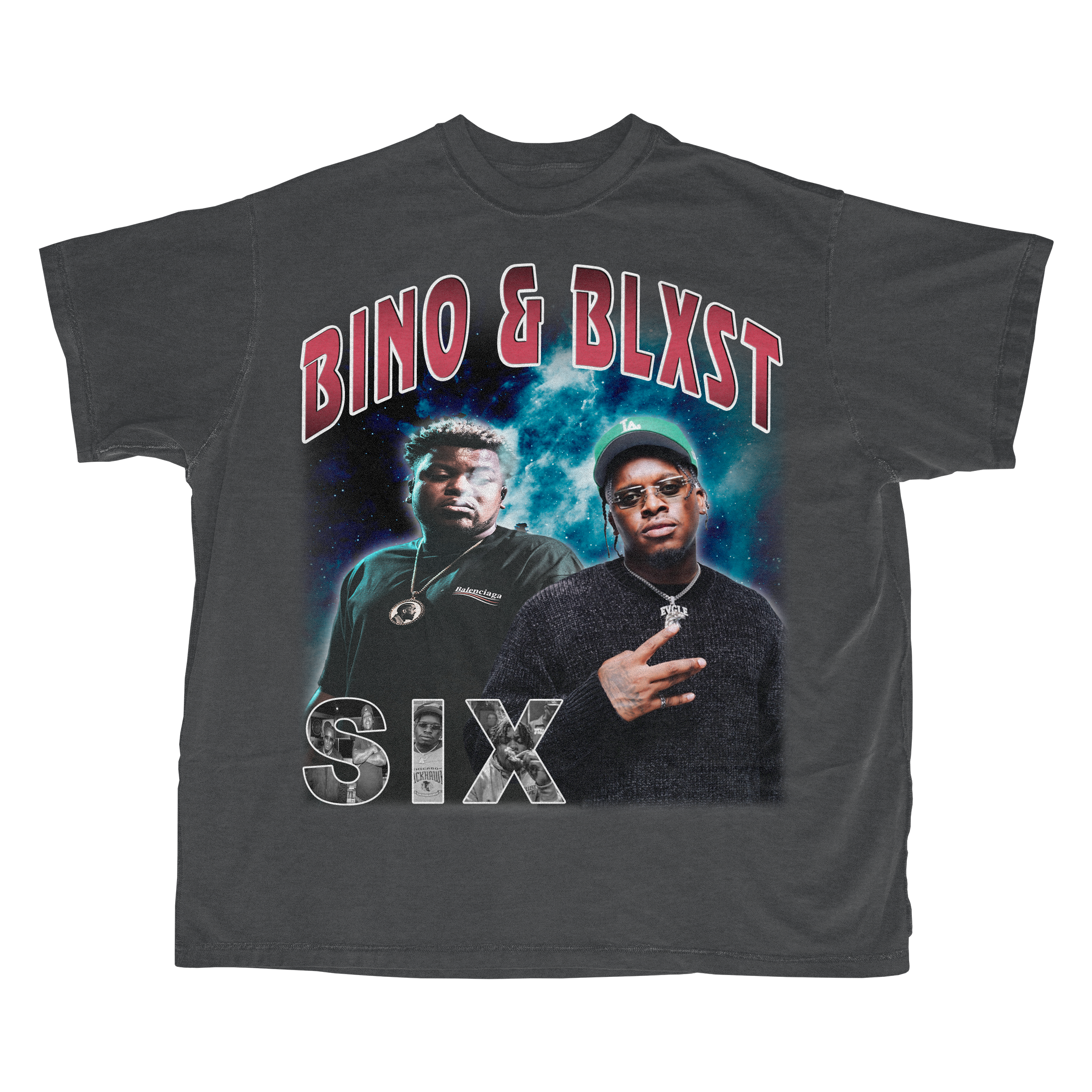 Bino & Blxst - Charcoal - Graphic Tee