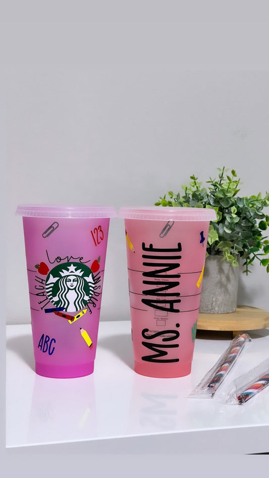 Mean girls colour changing (pink) cold cup